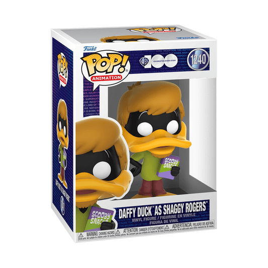 Funko Pop! Daffy Duck As Shaggy Rodgers (1240) Hanna Barbera Warner Brothers 100th